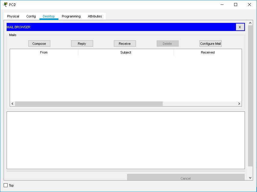 Email utility from PC Desktop tab