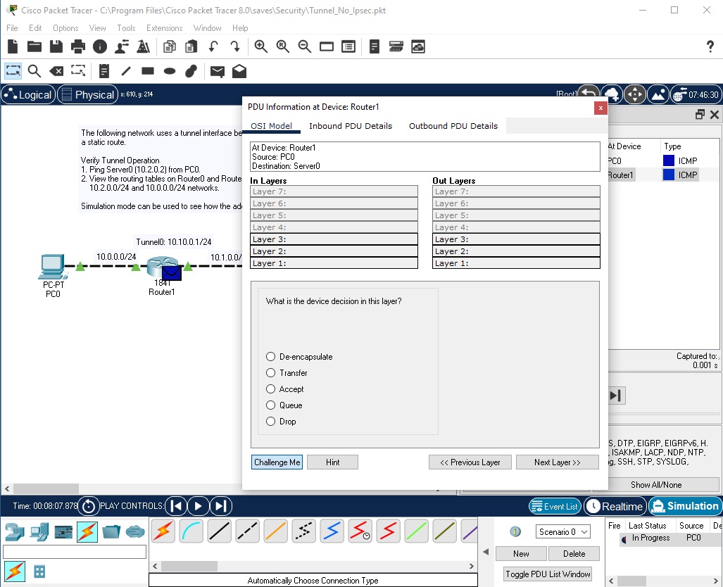 PDU Information Challenge Mode