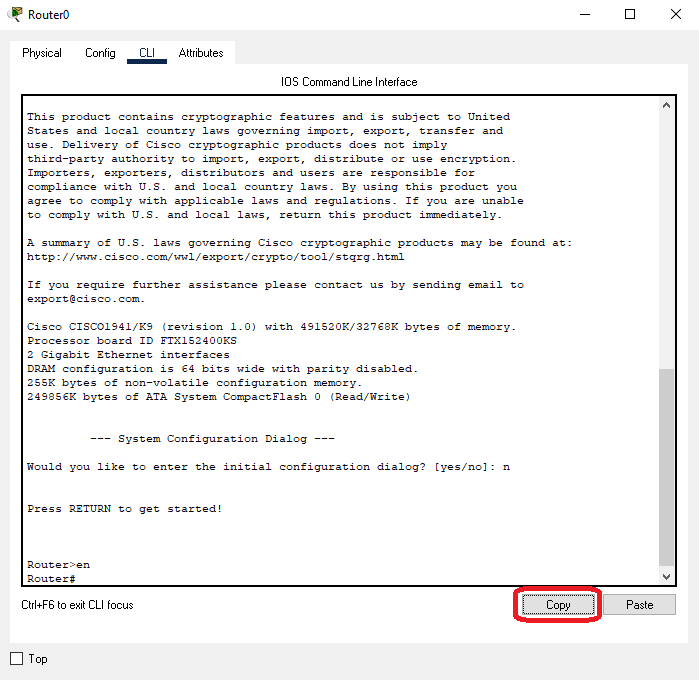 Cli focus using the CTRL+F6 or Command+F6