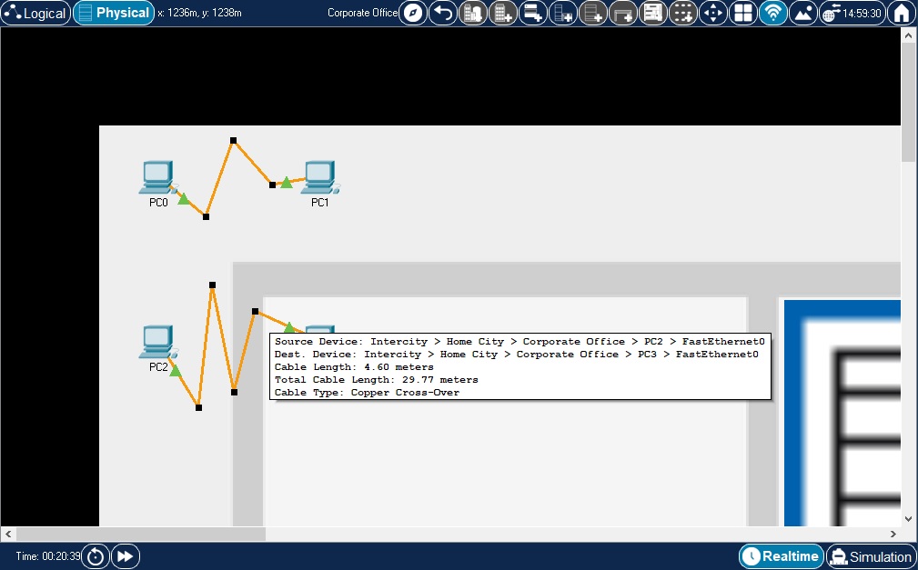 Topology with Total Cable Length information visible